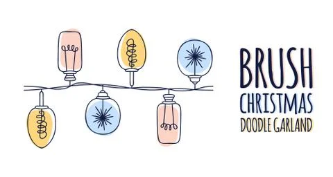 Endless seamless pattern vector brush. for the decor of frames, borders and t Stock Illustration