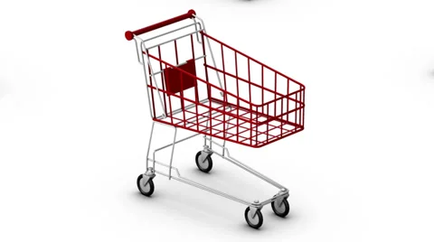 Endless Shopping Carts vertigo effect Stock Footage 35872068