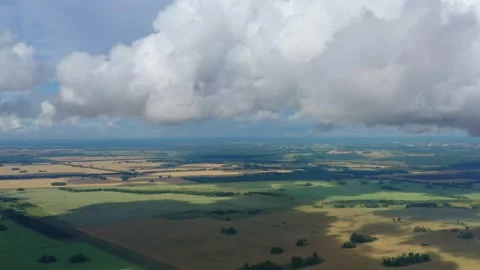 Endless Siberian agricultural fields. Stock Footage 159414548