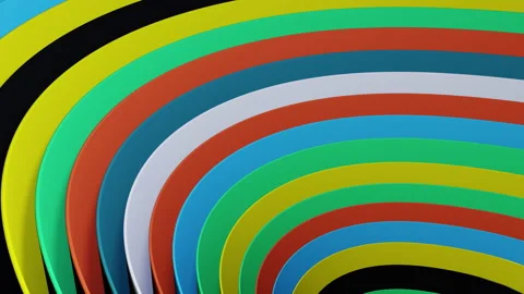 Endless Simple Colorful Abstract Animation With Wavy Lines Stock Footage 147579143