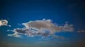 Endless sky with stars twinkling and white clouds flying, fantastic timelapse 4k or 4k+ Resolution