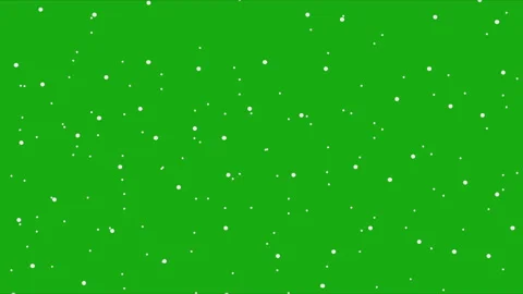 Endless snowfall on green background Stock-Footage 99829478