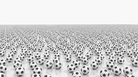 Endless soccer balls Stock Footage 48069623