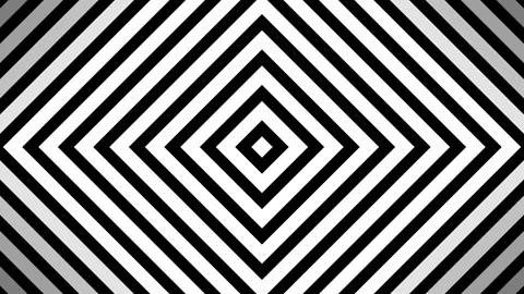 Endless spiral animation square loop abstract black &amp; white hypnotic background Stock Footage 270417613