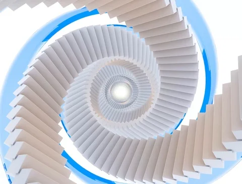 Endless staircase Stock Footage 112641436