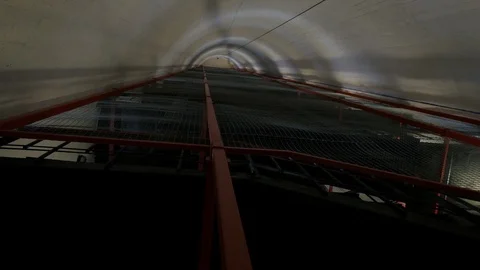 Endless staircase inside a lighthouse 2019.07.13 Vídeos de archivo 115030314