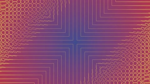 Endless stream animated flat geometric shapes. 3d rendering loop animation 4K Stock Footage 239745100