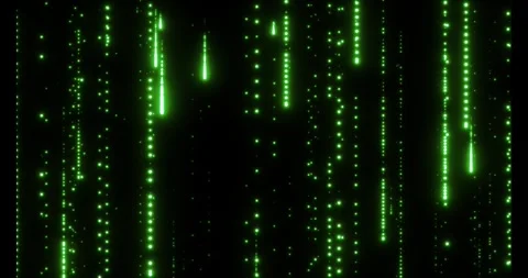 Endless streams of luminous particles continuously fall down Stockbeeldmateriaal 333362811