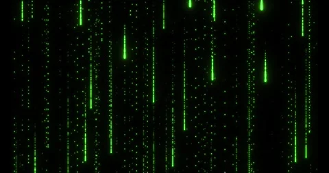 Endless streams of luminous particles continuously fall down Stockbeeldmateriaal 333362823