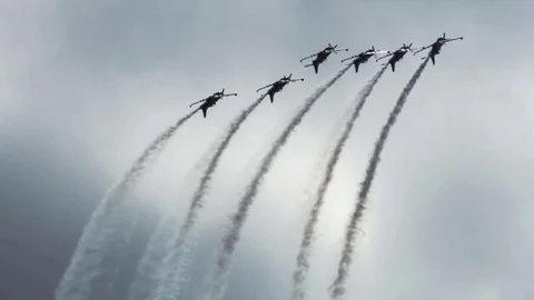 Endless stunt plane loop cinemagraph plotagraph Video stock 95449209