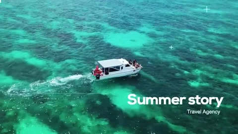 Endless Summer Vibes  Ocean Breeze Slideshow Opener 库存 After Effects