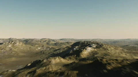 Endless Terrain Desert Flight 2 스톡 동영상 399378