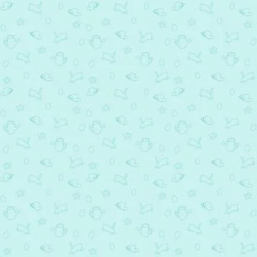 Endless texture for spring design, decoration, greeting cards. Stock Illustration