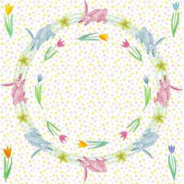 Endless texture for spring design, decoration, greeting cards. Stock Illustration