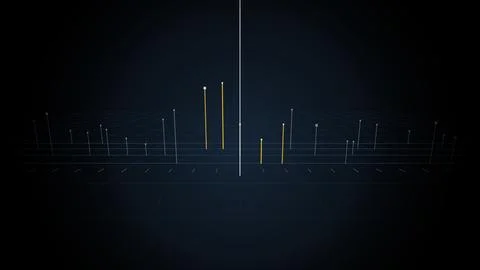 Endless timeline scrolling under a playhead, 4K illustration Stock Illustration