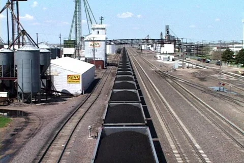Endless train of Coal Stock Footage