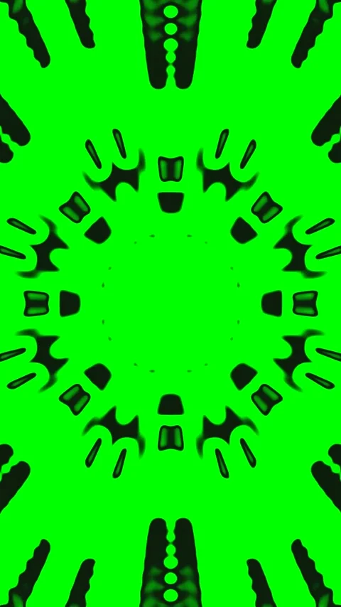 Endless tunnel loop creating a vibrant visual display in green tones for sc.. Stock Footage 320355211