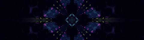 Endless tunnel loop with dynamic light effects for relaxation and visualizati Stock Footage 317061874