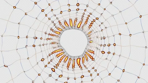 Endless tunnel, sometimes crumbling. Stock Footage 155800932