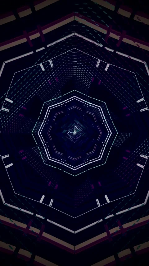 Endless tunnel video loop creates a dynamic visual experience with seamless.. Stock Footage 318681906