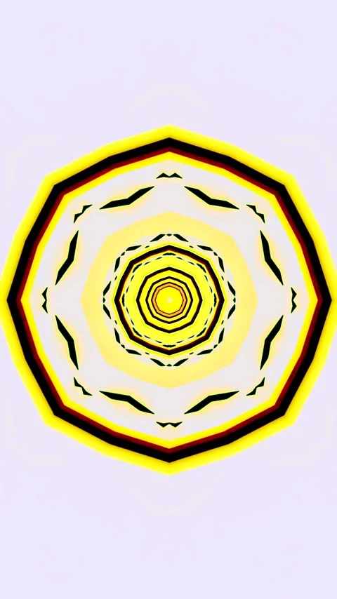 Endless tunnel video loop showcasing vibrant colors and geometric patterns .. Stock Footage 321570762