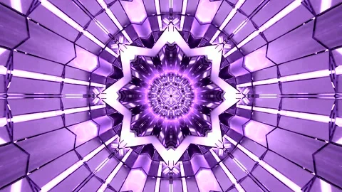 Endless tunnel video loop with vibrant purple lights creating a mesmerizing.. Stock Footage 320380670