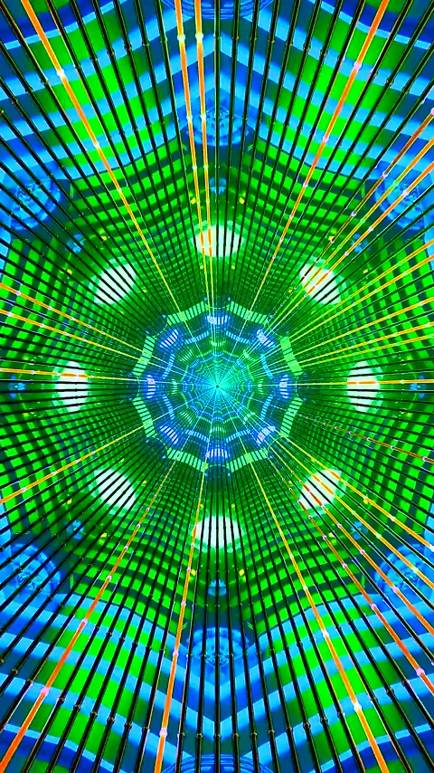 Endless tunnel video vj loop screensaver in vibrant colors and dynamic patter Stock Footage 321265069
