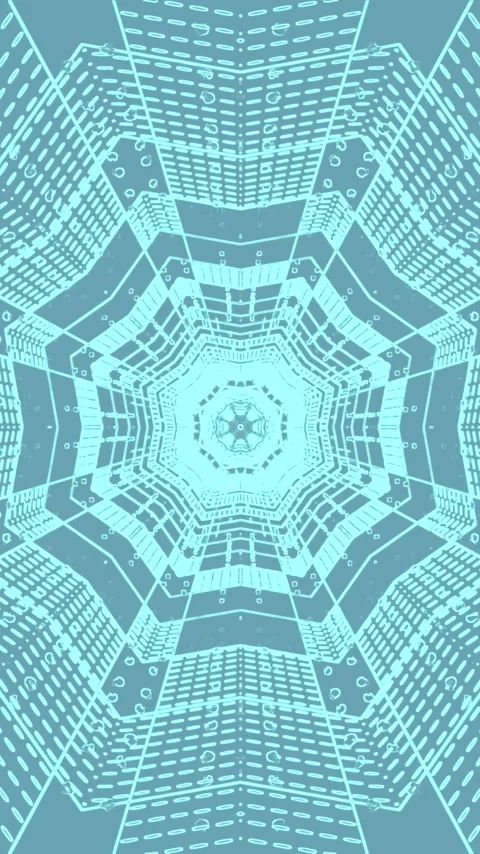 Endless tunnel video vj loop creates mesmerizing patterns in a seamless vis.. Stock Footage 321571494