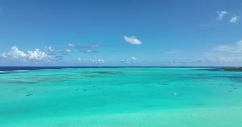 Endless Turquoise Water Bora Bora Stock Footage 208966869