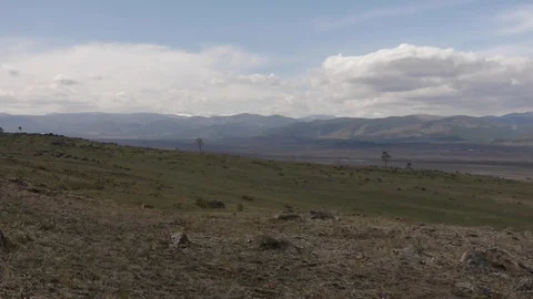 Endless valley and mountains Stock Footage 103438846