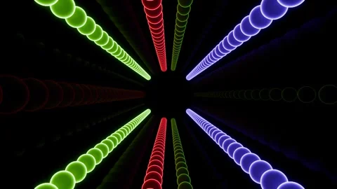 Endless vibrant patterns flow in a mesmerizing kaleidoscope loop Stock Footage 293556811