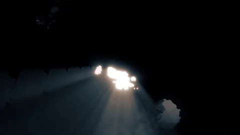 Endless Video Loop Of Mysterious Moving Lights Stock Footage 154414752