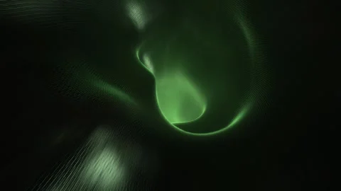 Endless Vortex Tunnel With Abstract Green Gradient Light. Futuristic Loop. Stock Footage 254583267