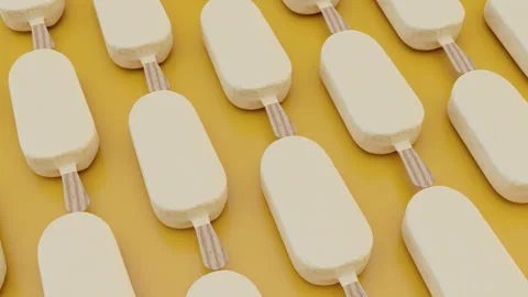 Endless White Chocolate Ice Creams Stock Footage 314561453