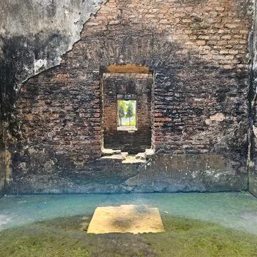 Endless Window in the Wall Stock Photos