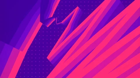 Endlessly flowing geometric zigzag pattern 3d rendering seamless loop animation Stock Footage 208840934