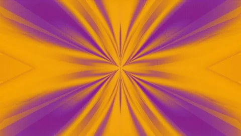Endlessly moving neon colored kaleidoscopic pattern. 3d render loop animation HD Stock Footage 169451064