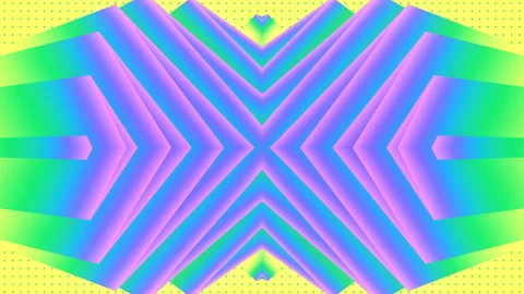 Endlessly moving symmetrical pattern 3d rendering loop animation 4K UHD Stock Footage 220775562