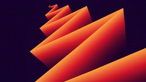 Endlessly moving zigzag pattern 3d rendering seamless loop animation 4K UHD Stock Footage 220774876