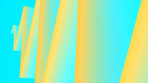 Endlessly moving zigzag pattern with a trendy gradient 3d render loop animation Stock Footage 208840806
