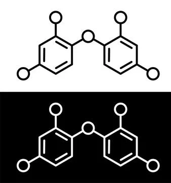 Endocrine disruptors formula Stock Illustration
