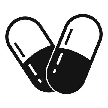 Endocrinologist capsule icon, simple style イラスト素材