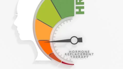 Endocrinology concept. Hormone replacement therapy effect measuring device with Stock Footage 321916531
