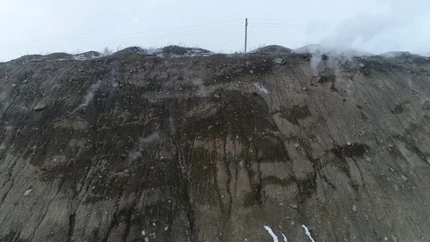 Endogenous fire smokes Stock Footage 82973180