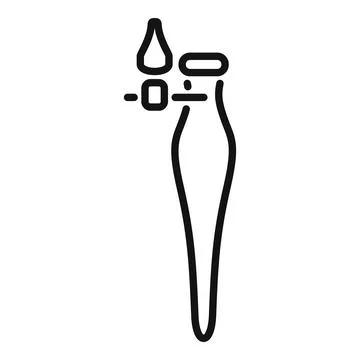 Endoprosthesis replacing a human hip joint icon Stock Illustration