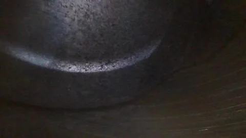 Endoscope camera inside the engine. Exploring the inner parts of the cylinder Stock Footage 305618635