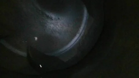 Endoscope camera inside the engine. Exploring the inner parts of the cylinder Stock Footage 305618660