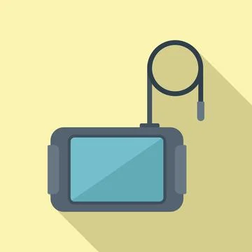 Endoscope examination icon flat vector. Medical health Stock Illustration
