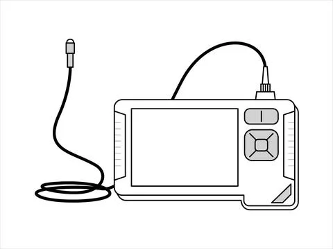 Endoscope is an optical device Illustrazione stock