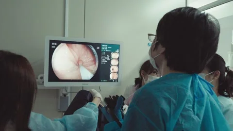 Endoscope Surgery Stock Footage 307476969